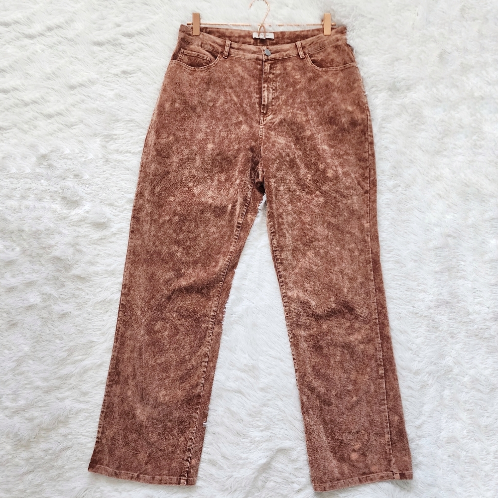 Polagram‎ Crushed Velvet Straight Leg Pants